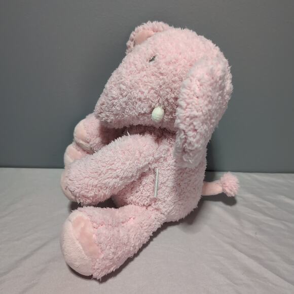 Hallmark Rosebud Elephant Plush Pink Sherpa Polka Dot Ears Very Soft Stuffed Toy - Picture 5 of 16
